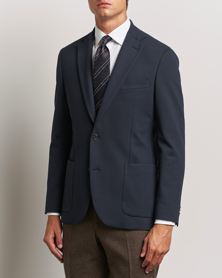 Homme |  | Morris Heritage | Soft Jersey Blazer Navy