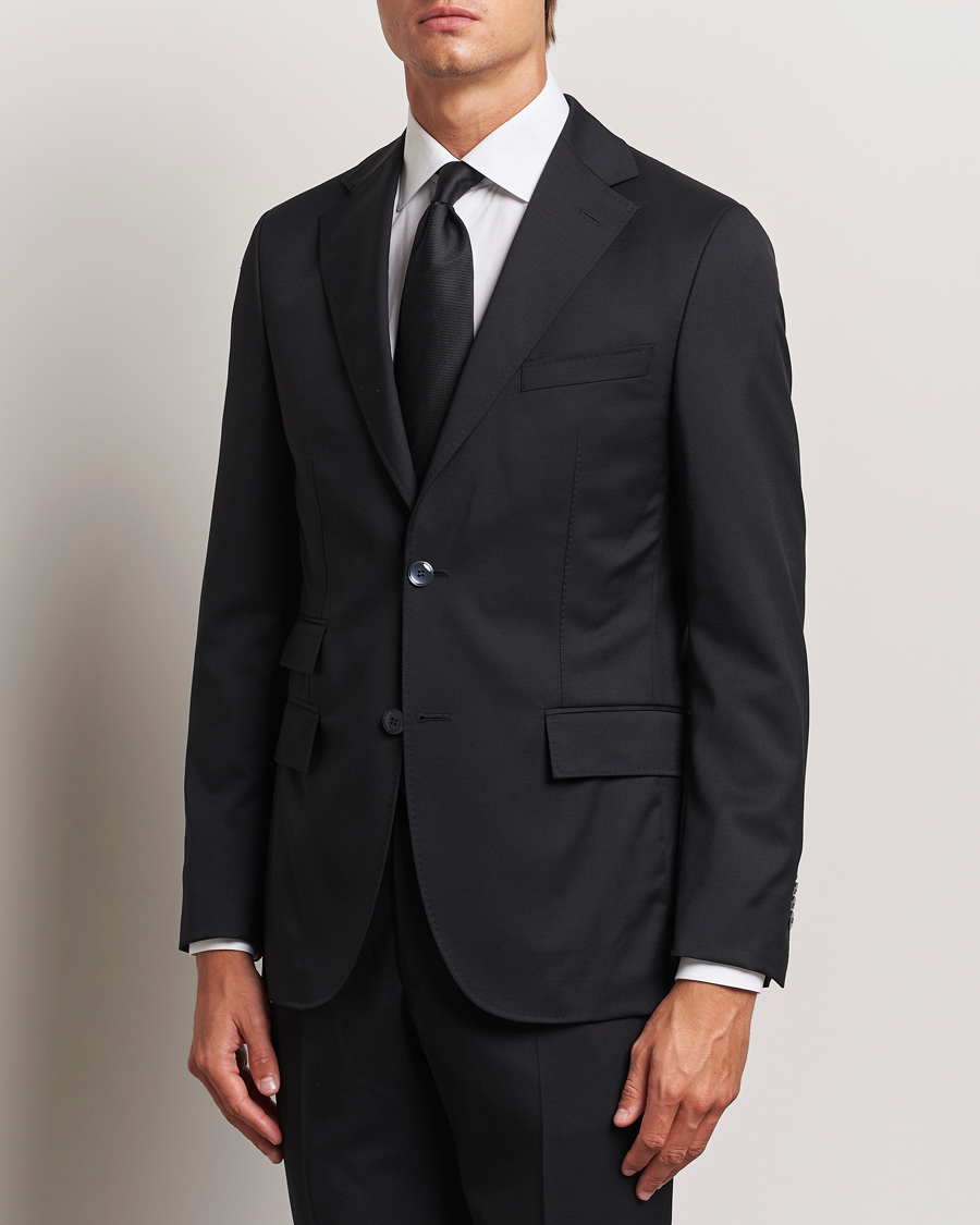 Homme |  | Morris Heritage | Prestige Wool Suit Blazer Black