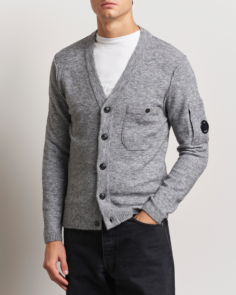 Homme |  | C.P. Company | Alpaca/Wool Cardigan Grey Melange