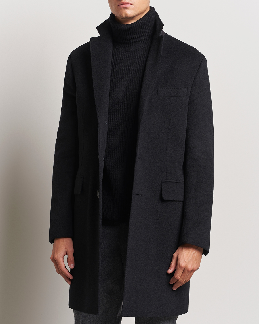 Homme |  | Oscar Jacobson | Syar Wool/Cashmere Coat Black