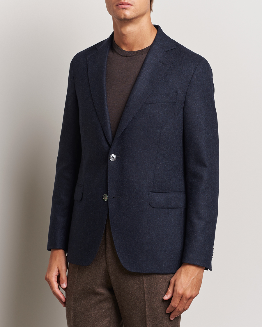 Homme |  | Oscar Jacobson | Fogerty Flannel Blazer Navy