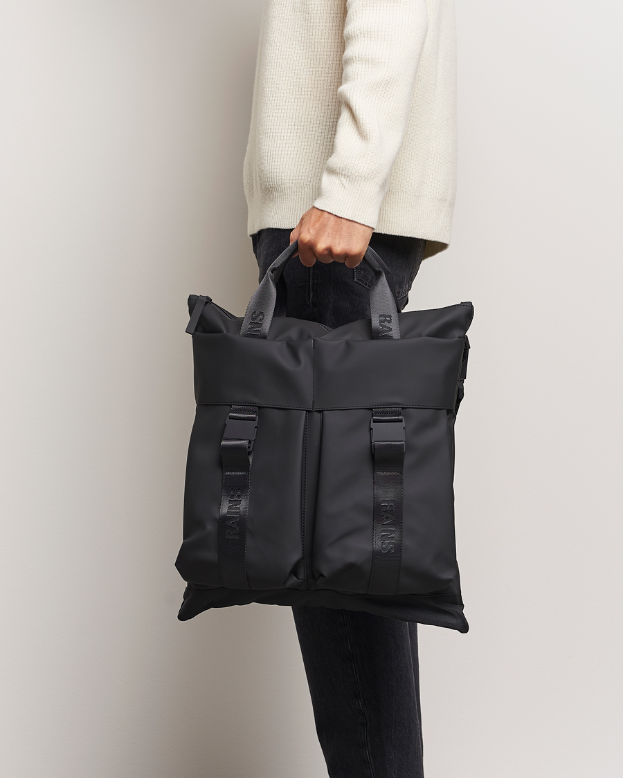 Homme |  | RAINS | Trail Tote Bag Black