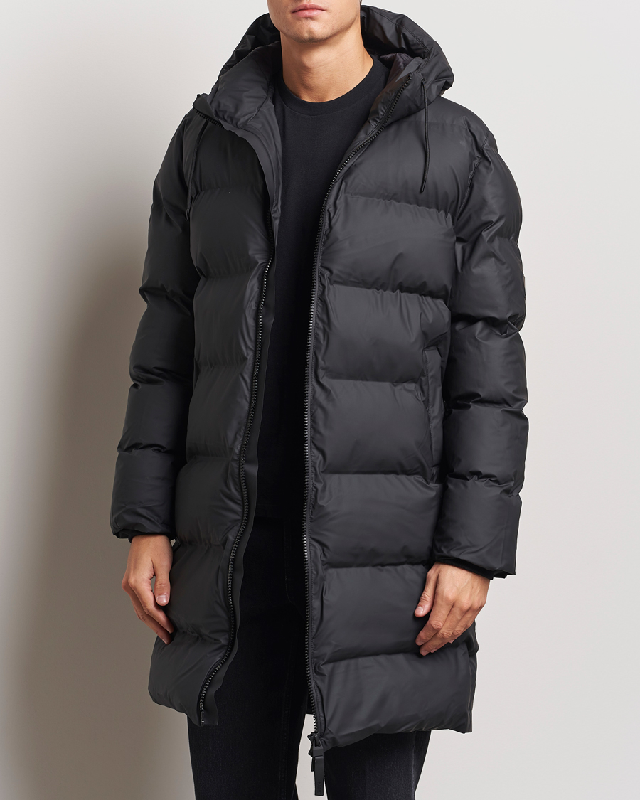 Homme |  | RAINS | Alta Long Puffer Parka Black