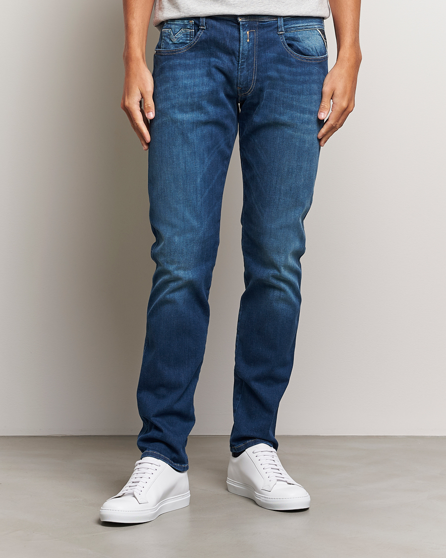 Homme | Nouveautés | Replay | Anbass Hyperflex Eco Plus Jeans Medium Blue