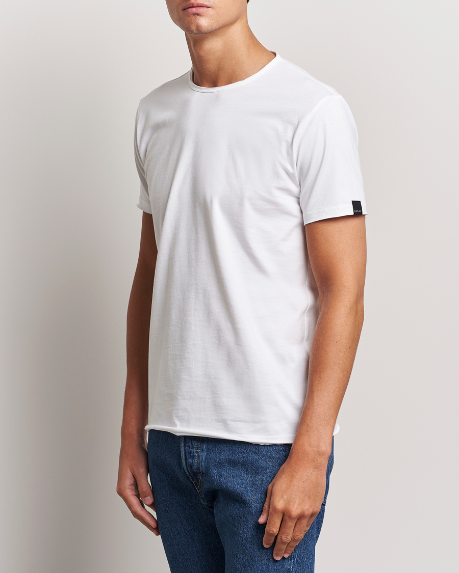 Homme | Vêtements | Replay | Crew Neck T-Shirt White