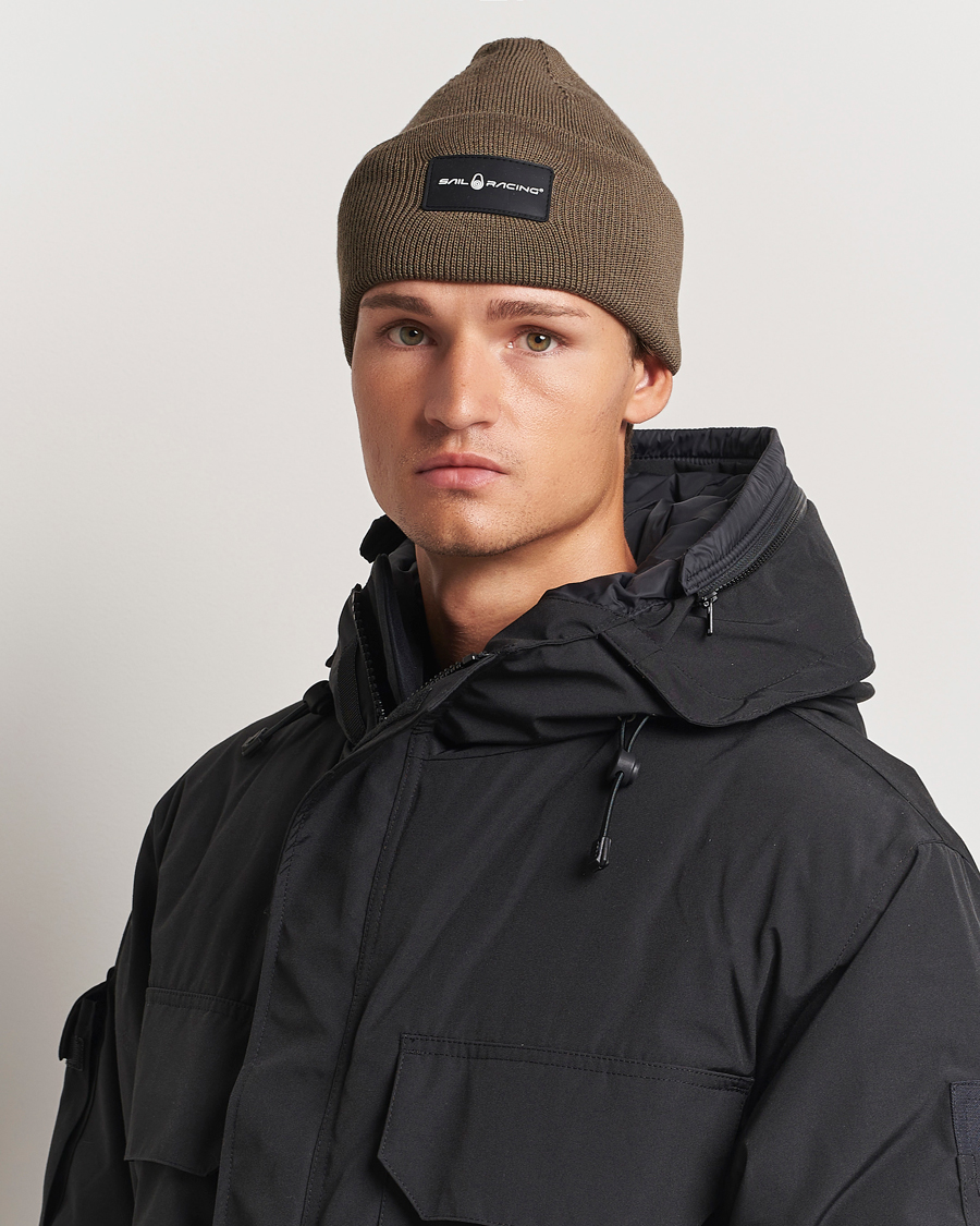 Homme |  | Sail Racing | Race Folded Beanie Slate Beige