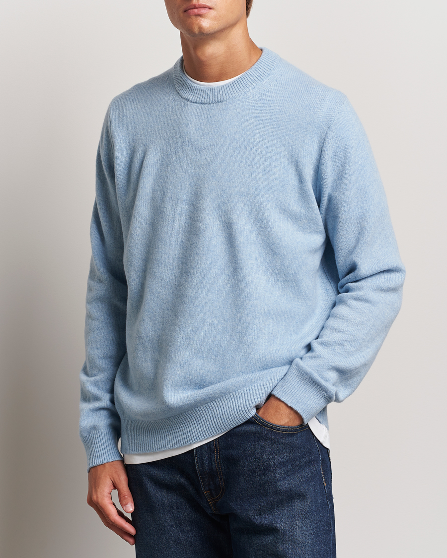 Homme | Pulls Et Tricots | Samsøe Samsøe | Isak Knitted Crew Neck Subdued Blue