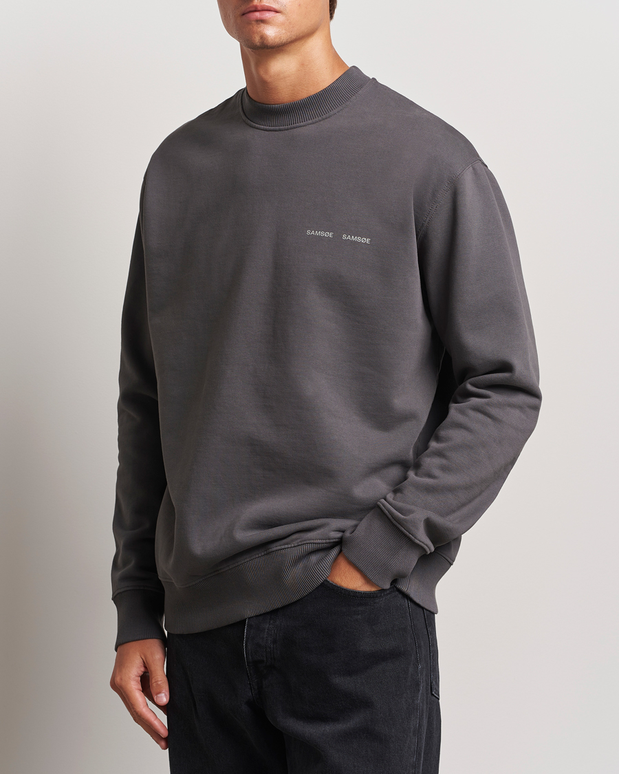 Homme | Pulls Et Tricots | Samsøe Samsøe | Norsbro Crew Neck Sweatshirt Volcanic Ash