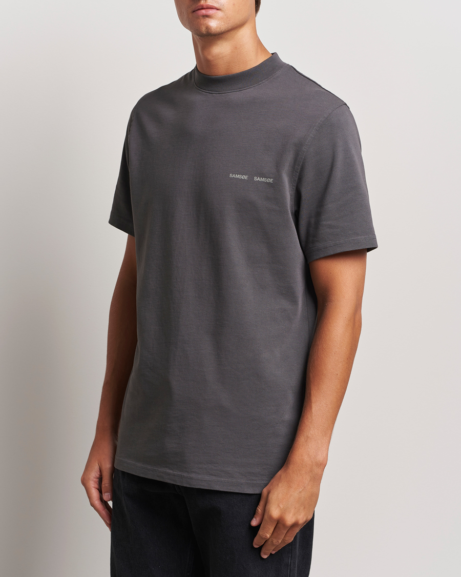 Homme |  | Samsøe Samsøe | Norsbro Organic Cotton T-Shirt Volcanic Ash