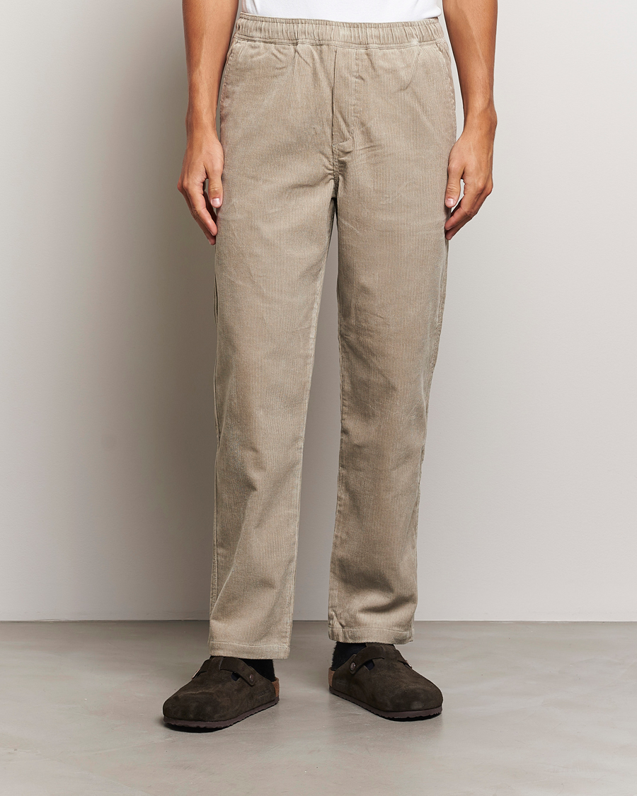 Homme |  | Samsøe Samsøe | Jabari Corduroy Drawstring Trousers Abbey Stone