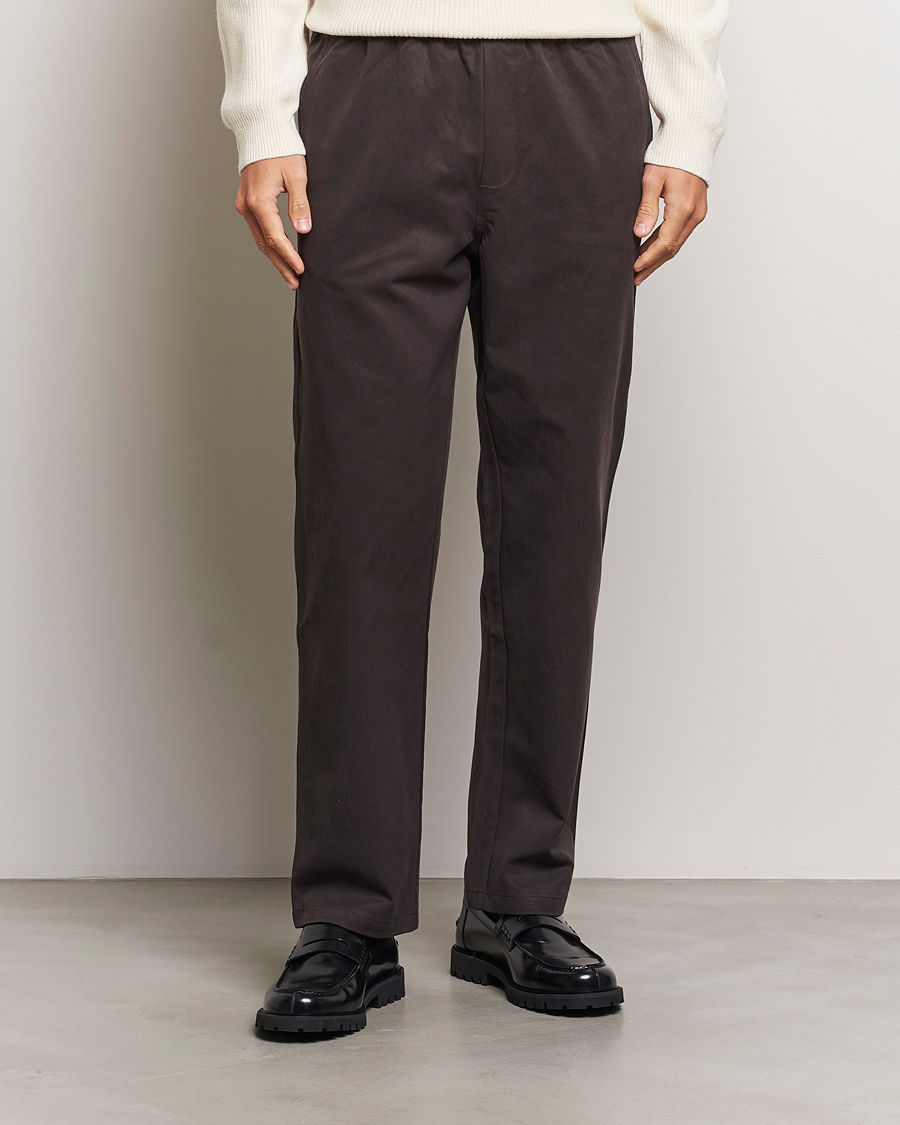 Homme |  | Samsøe Samsøe | Jabari Drawstring Trousers Chocolate Brown