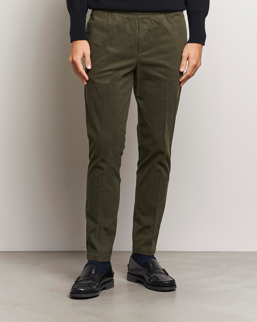 Homme |  | Samsøe Samsøe | Smith Drawstring Trousers Forest Night