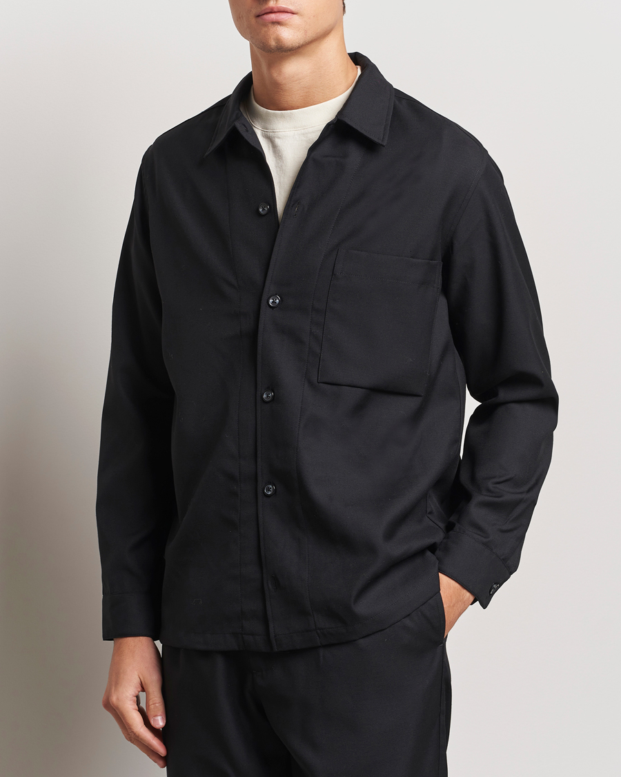 Homme |  | Samsøe Samsøe | Damon Wool Overshirt Black