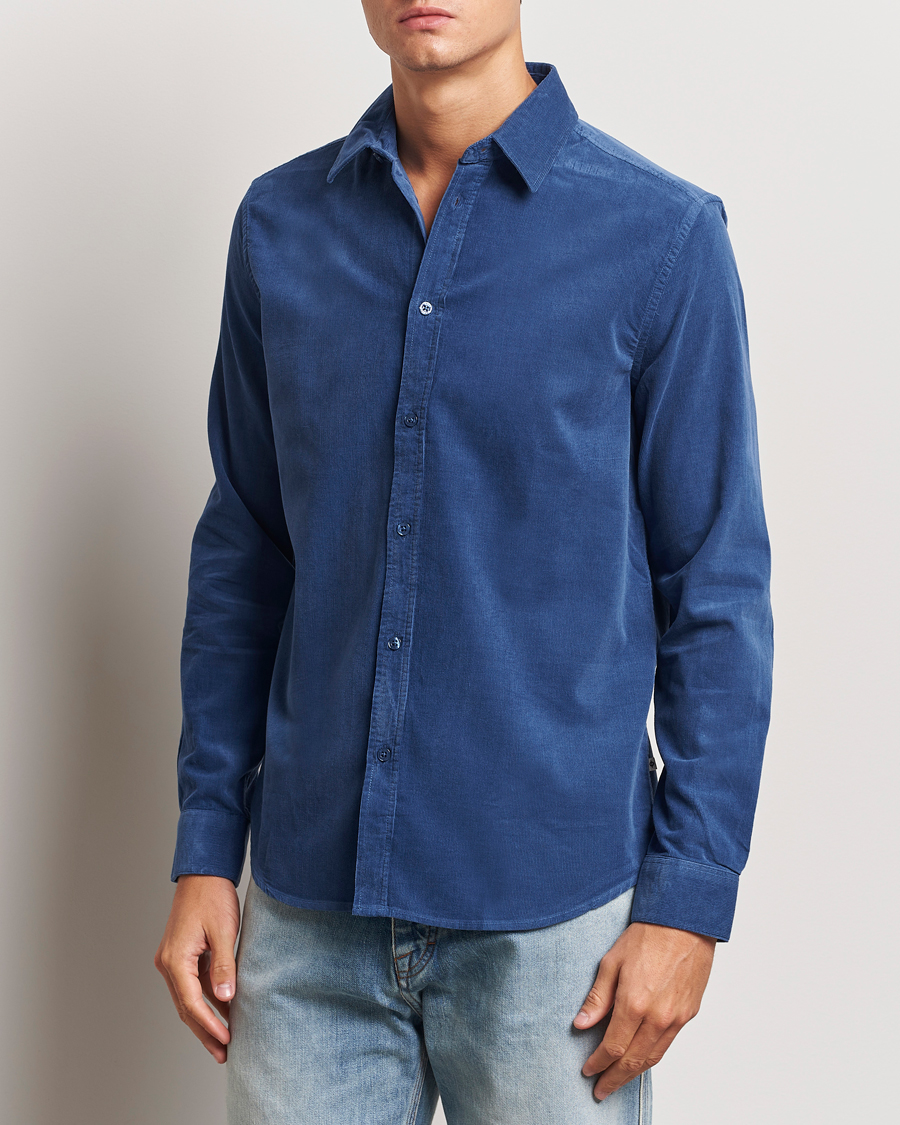 Homme | Casual | Samsøe Samsøe | Liam Baby Cord Shirt True Navy