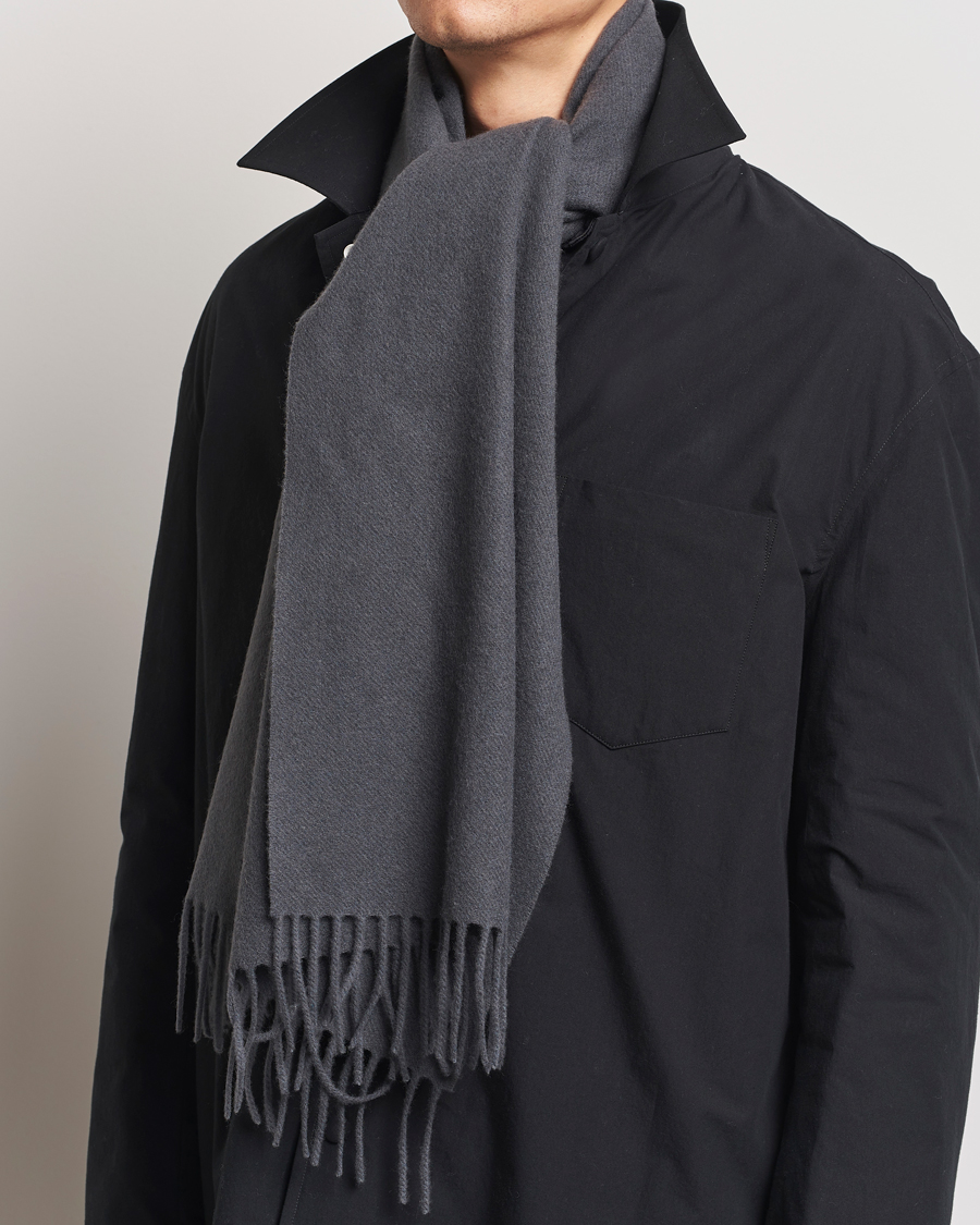 Homme |  | Samsøe Samsøe | Efin Wool Scarf Black Oyster