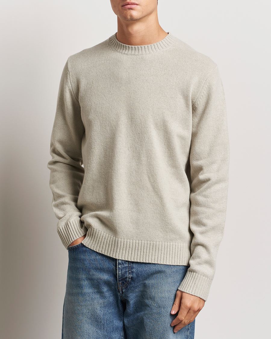 Homme |  | Samsøe Samsøe | Sylli Wool Crew Neck Abbey Stone