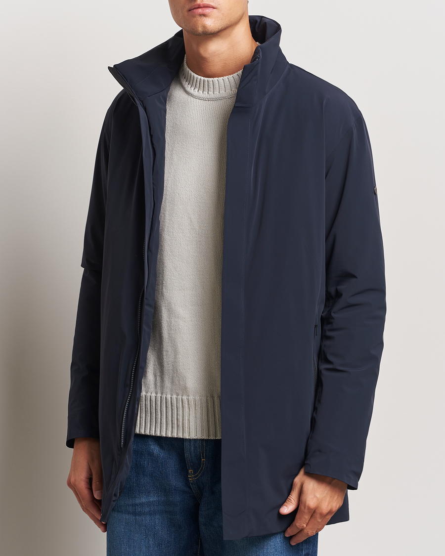 Homme |  | Scandinavian Edition | Town II Waterproof Lightweight Coat Midnight Blue