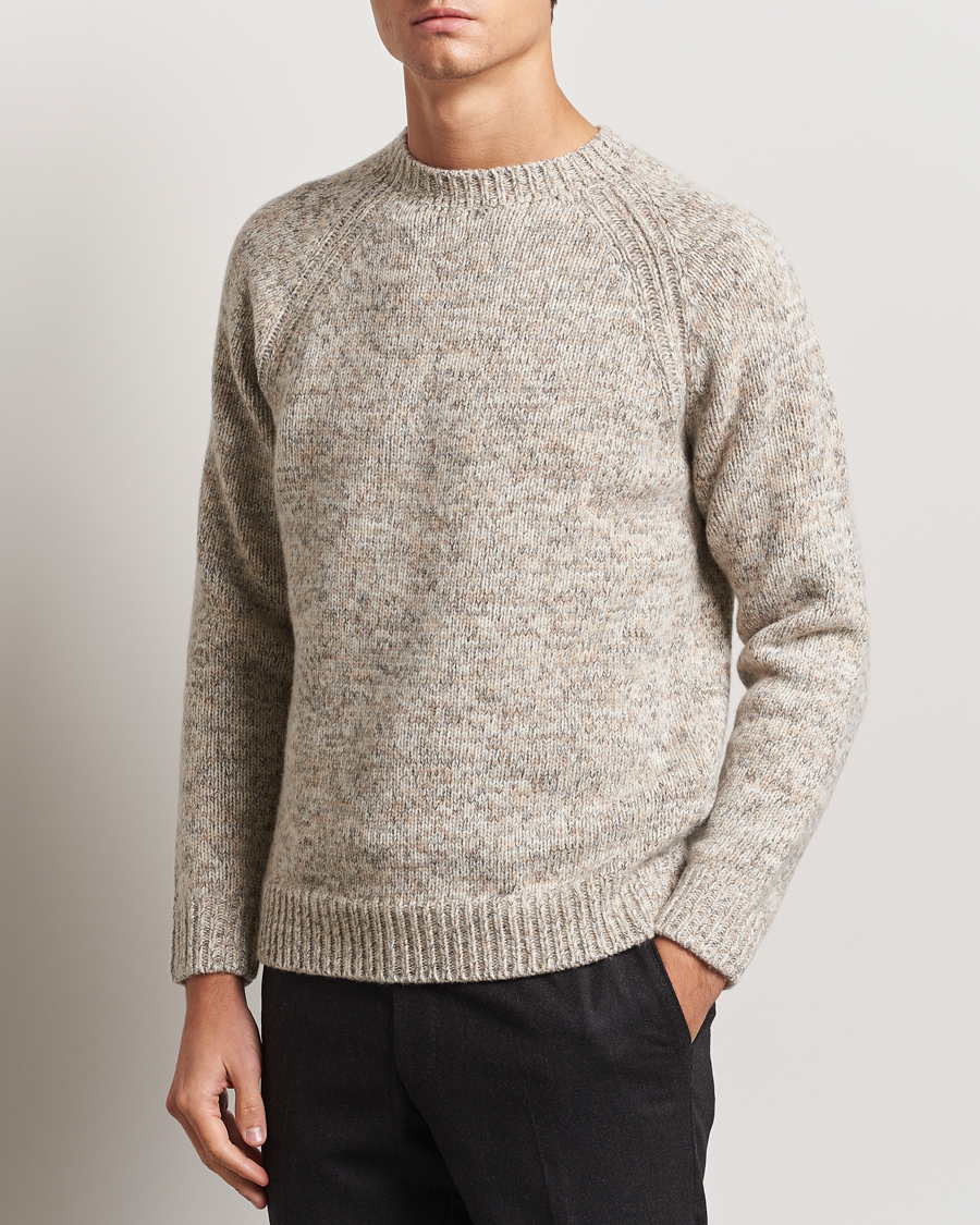 Homme |  | Stenströms | Chunky Knitted Merino Sweater Beige