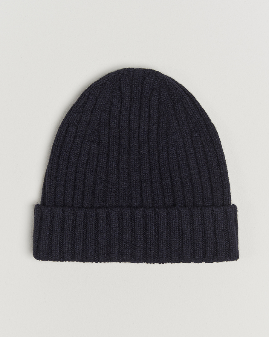 Homme |  | Stenströms | Ribbed Cotton/Cashmere Hat Grey