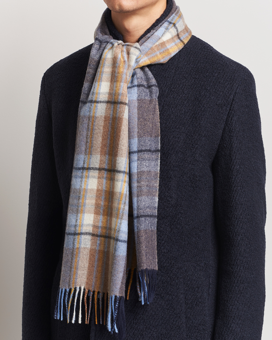 Homme |  | Stenströms | Wool/Cashmere Checked Scarf Multi