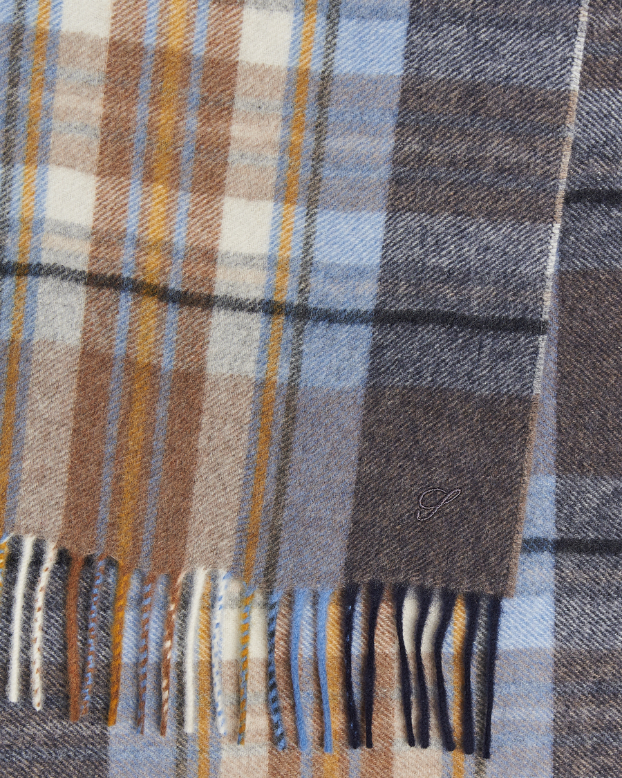 Homme |  | Stenströms | Wool/Cashmere Checked Scarf Multi