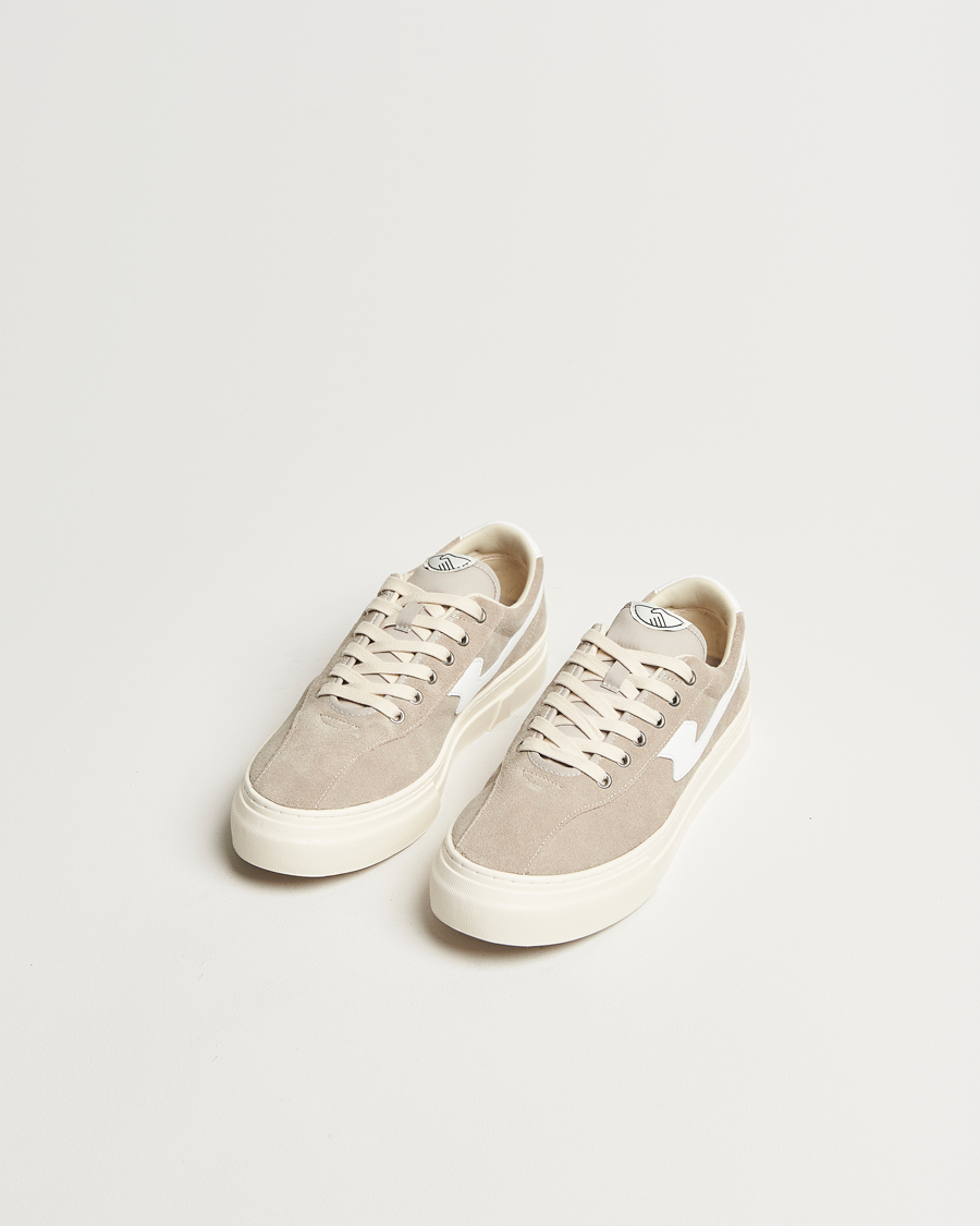 Homme |  | Stepney Workers Club | Dellow S-Strike Suede Sneaker Lt Grey/White