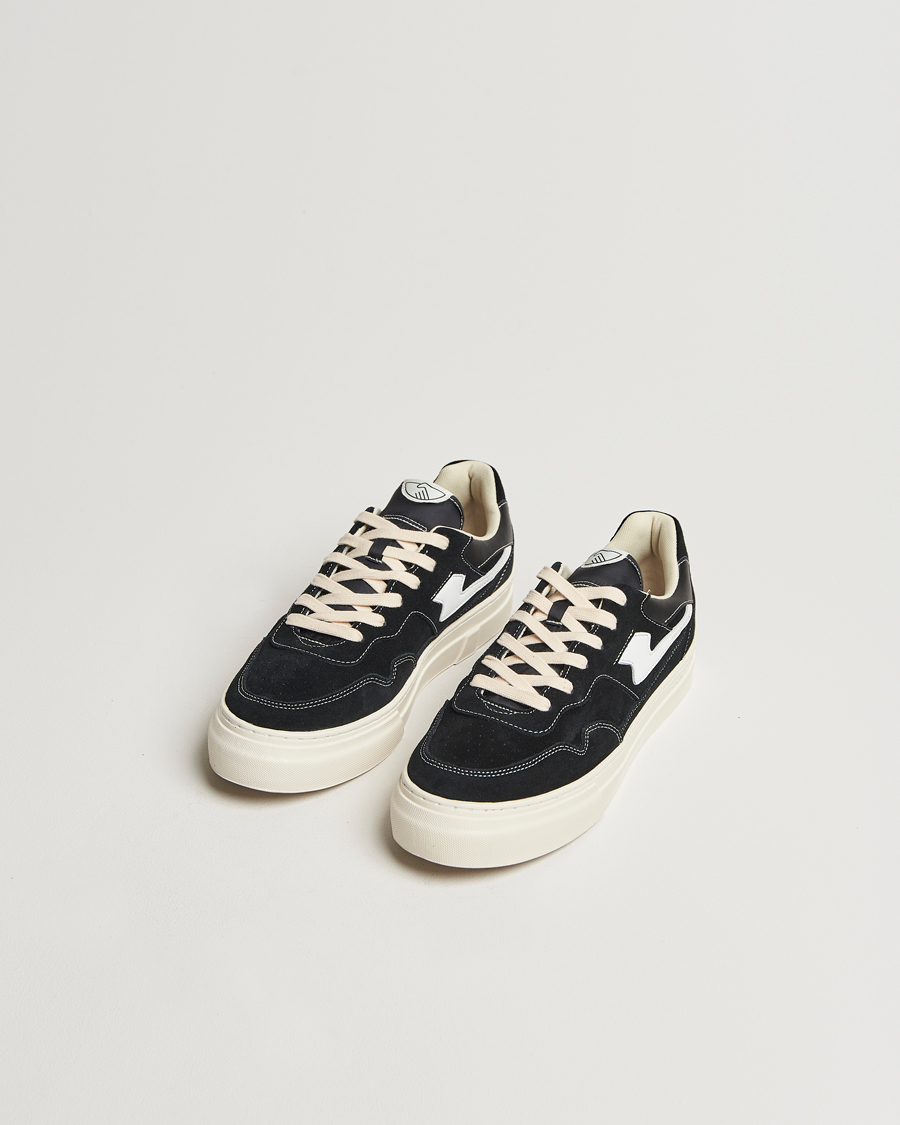 Homme |  | Stepney Workers Club | Pearl S-Strike Suede Sneaker Black White