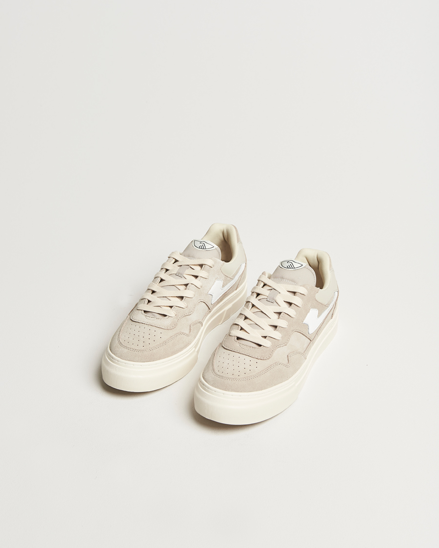 Homme |  | Stepney Workers Club | Pearl S-Strike Suede Sneaker Lt Grey/White