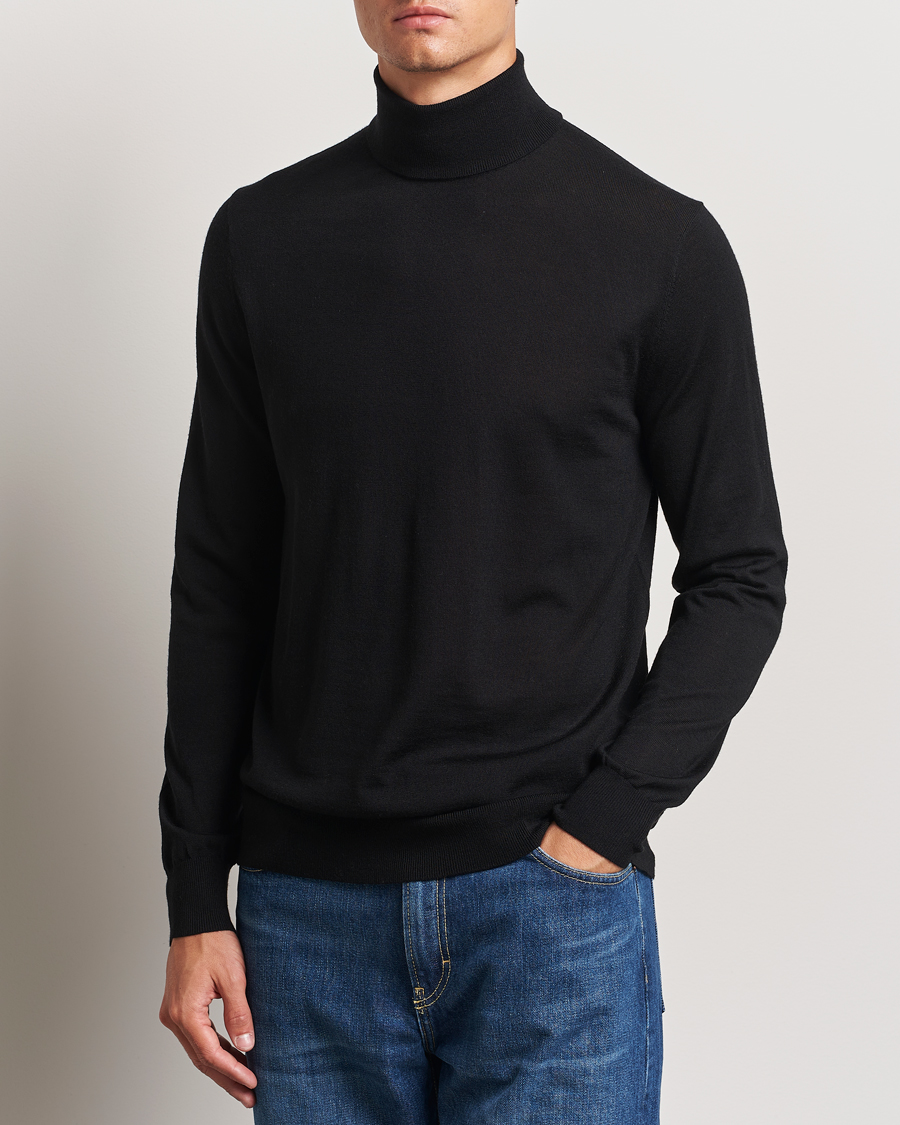 Homme |  | Tiger of Sweden | Nevile Extra Fine Merino Polo Black