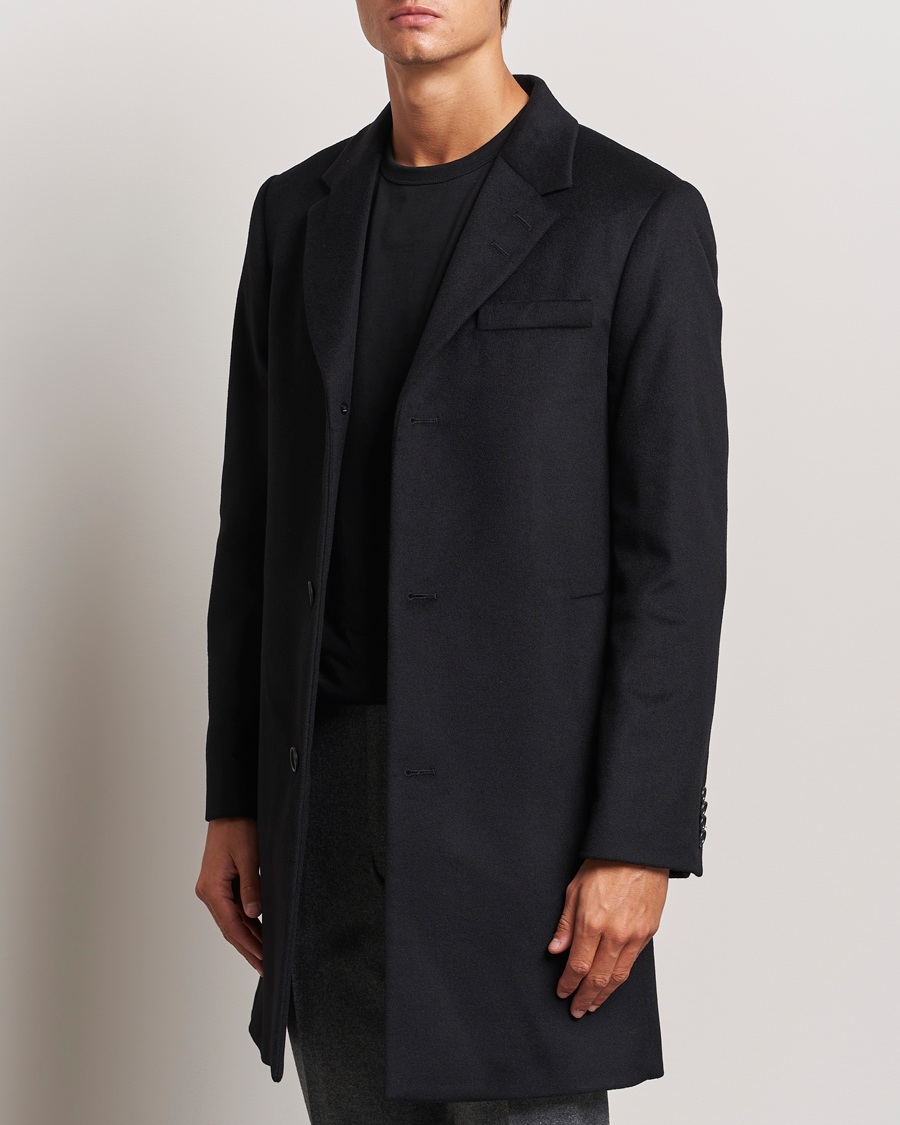 Homme | Nouveautés | Tiger of Sweden | Finnan Wool/Cashmere Coat Black