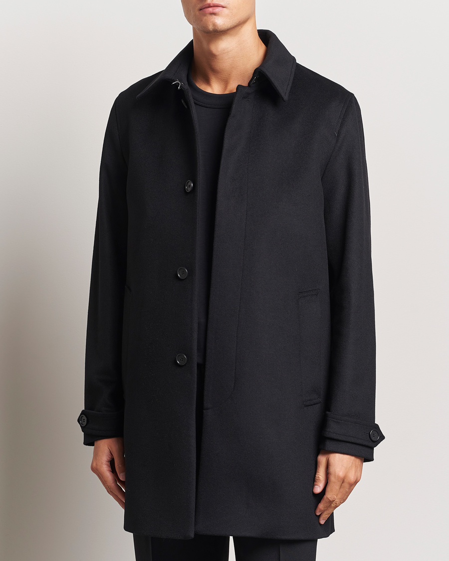 Homme | Nouveautés | Tiger of Sweden | Cane Wool/Cashmere Coat Black