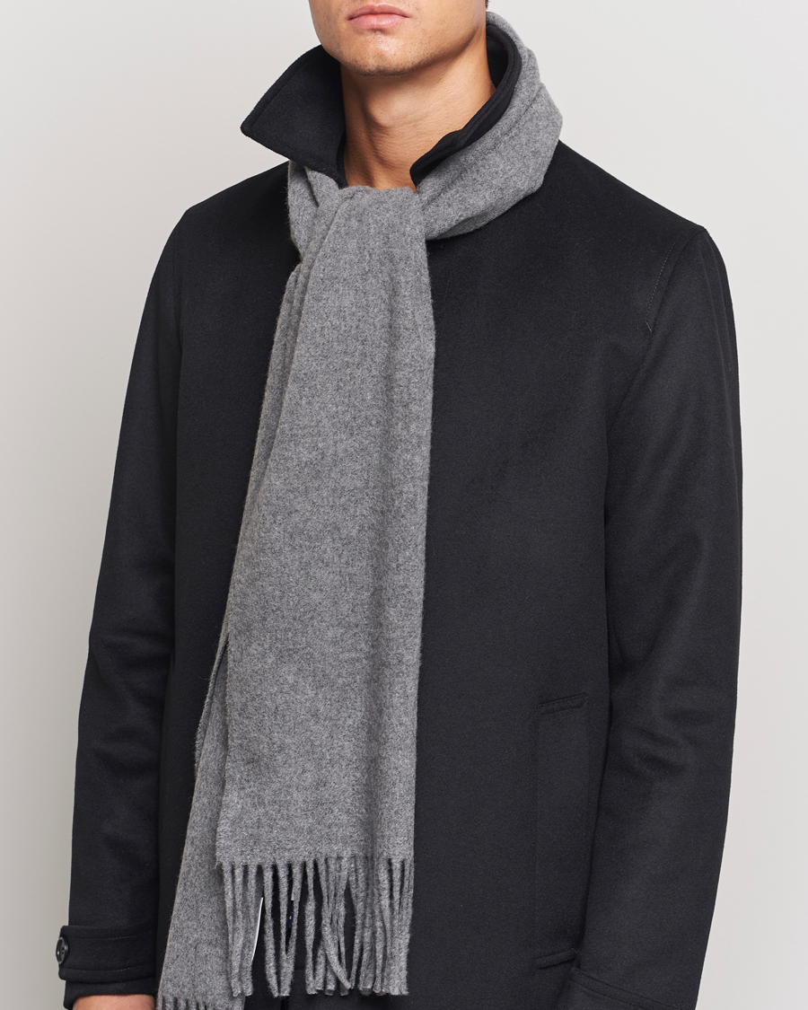 Homme |  | Tiger of Sweden | Sylan Wool Scarf Charcoal