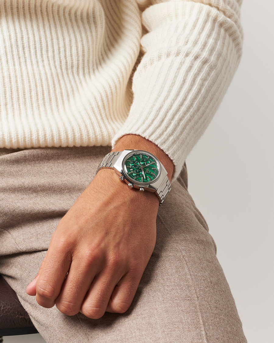 Homme |  | Timex | Q Falcon Eye Chronograph 40mm Green Dial