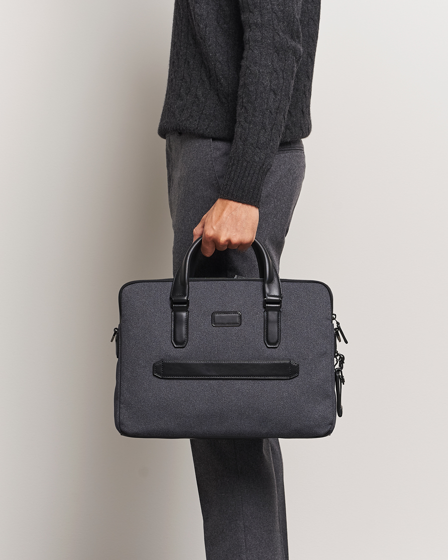 Homme |  | TUMI | Harrison Sycamore Slim Briefcase Dark Charcoal