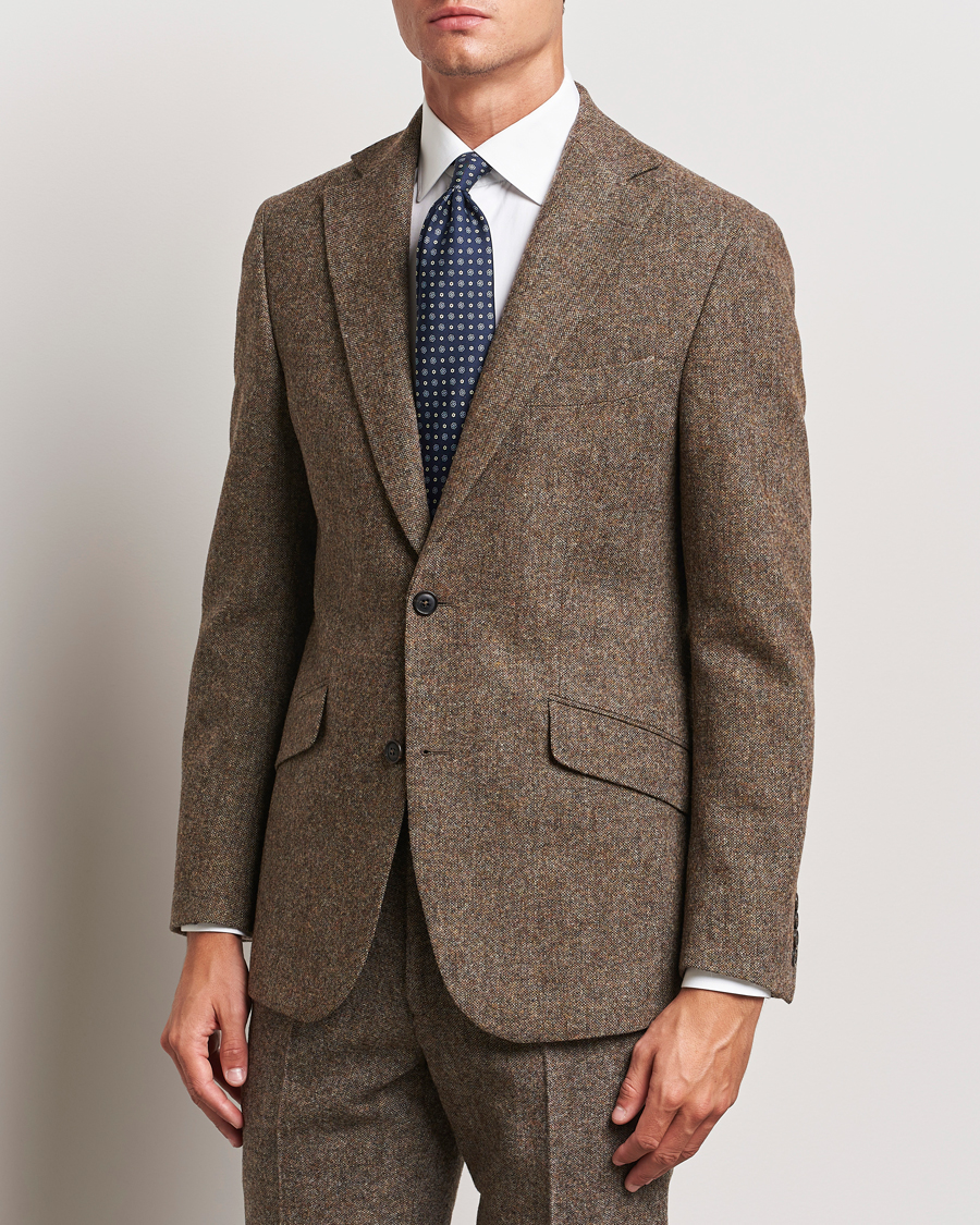 Homme | Tenue Décontractée Chic | Walker Slater | Edward Wool Donegal Blazer Brown