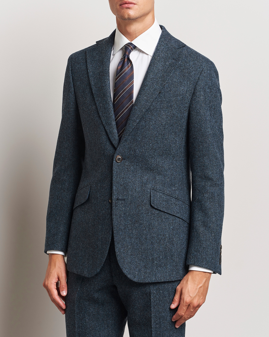 Homme | Tenue Décontractée Chic | Walker Slater | Edward Wool Donegal Blazer Navy