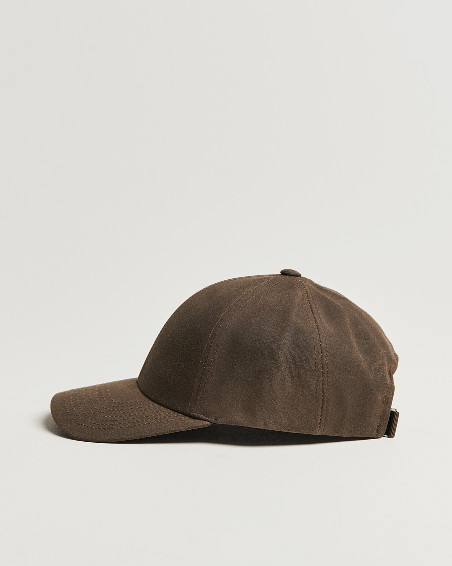 Homme |  | Varsity Headwear | Oilskin Baseball Cap Chestnut Brown