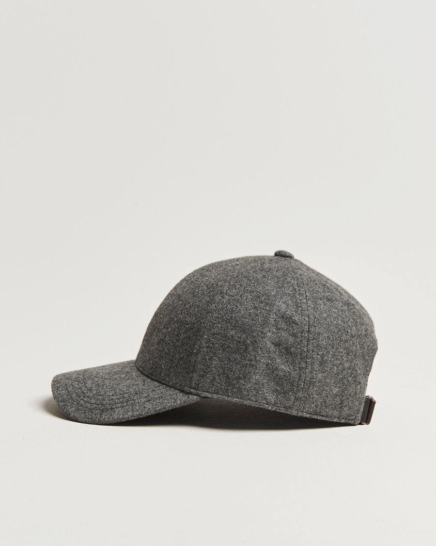 Homme |  | Varsity Headwear | Cashmere Baseball Cap Flint Grey