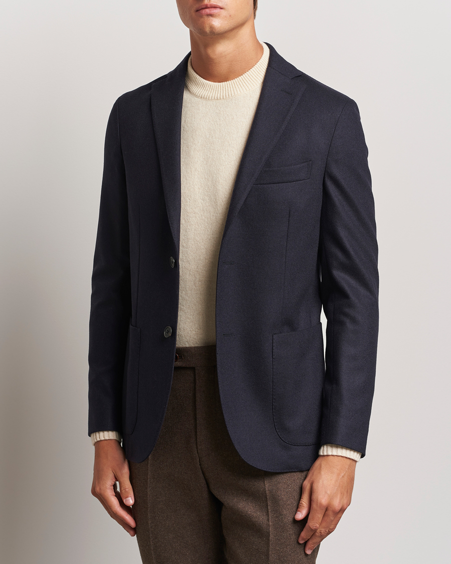 Homme |  | Incotex | Wool/Cashmere Blazer Navy