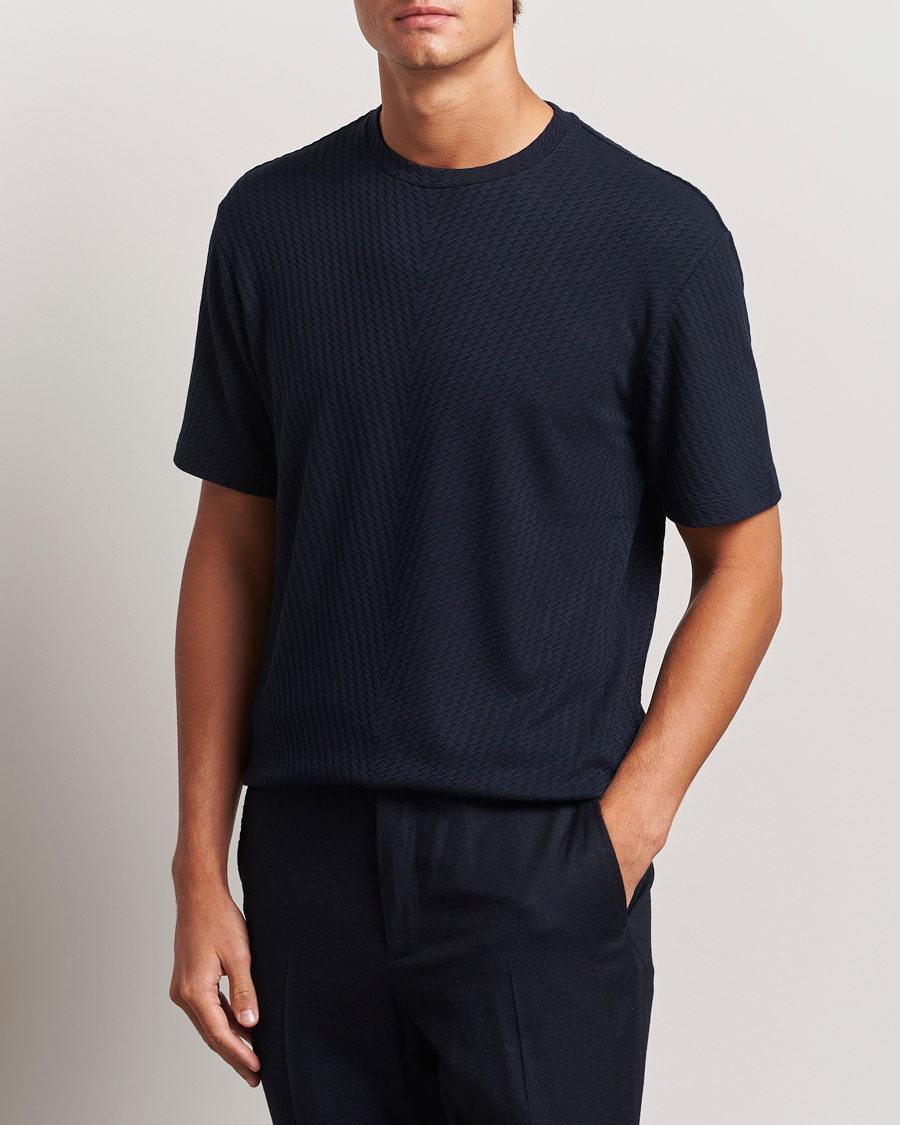 Homme |  | Giorgio Armani | Viscose/Cashmere T-Shirt Midnight