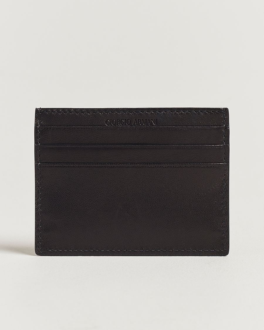 Homme |  | Giorgio Armani | Nappa Leather Card Holder Black
