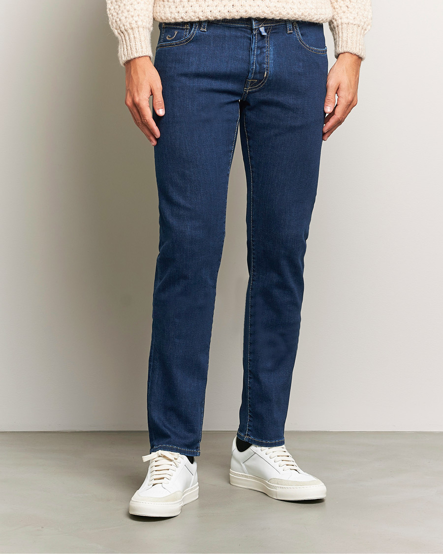 Homme |  | Jacob Cohën | Nick Slim Fit Streatch Jeans Dark Blue