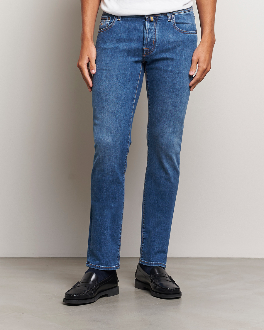 Homme |  | Jacob Cohën | Nick Slim Fit Streatch Jeans Light Blue