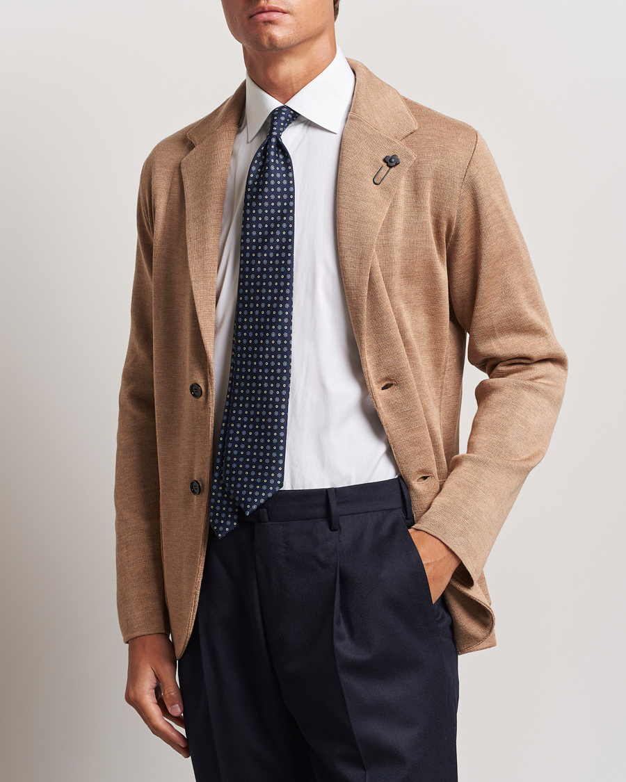 Homme | Vêtements | Lardini | Knitted Wool Blazer Beige