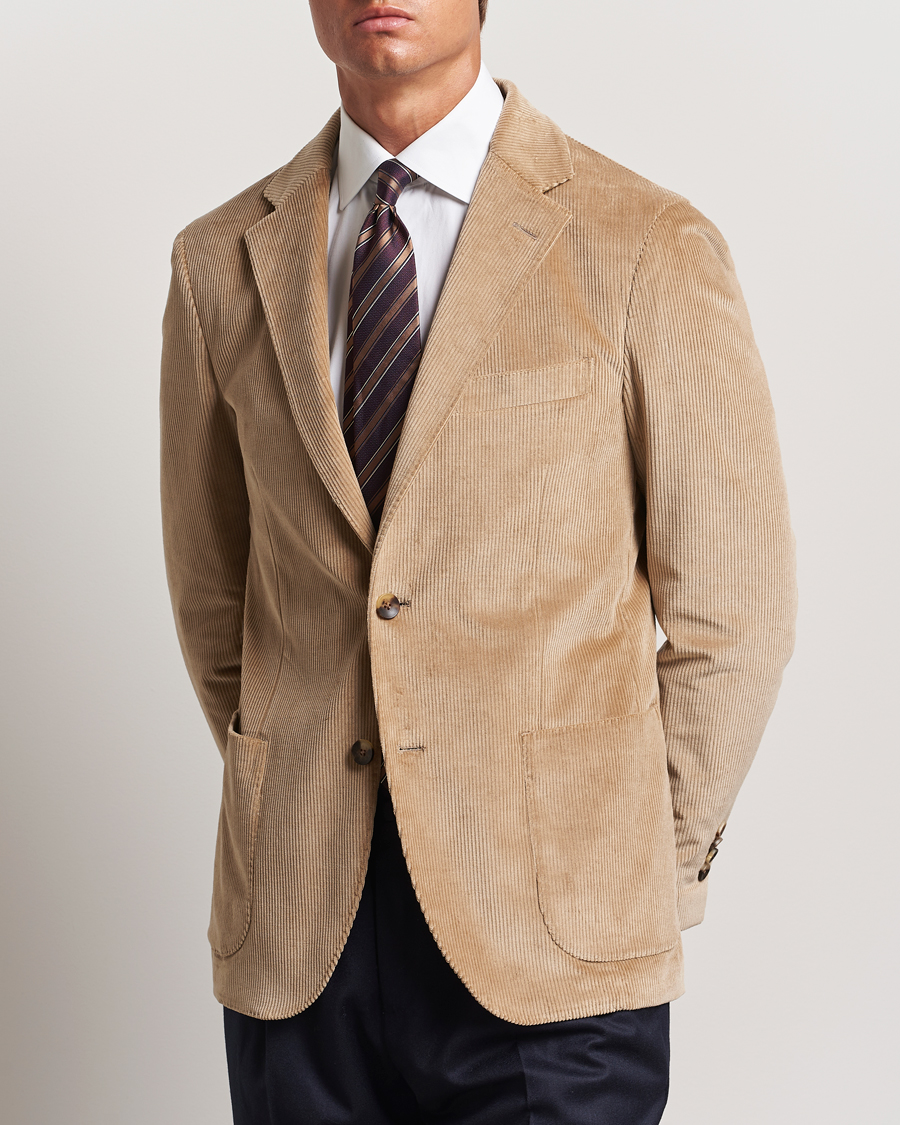 Homme |  | Lardini | Corduroy Blazer Beige