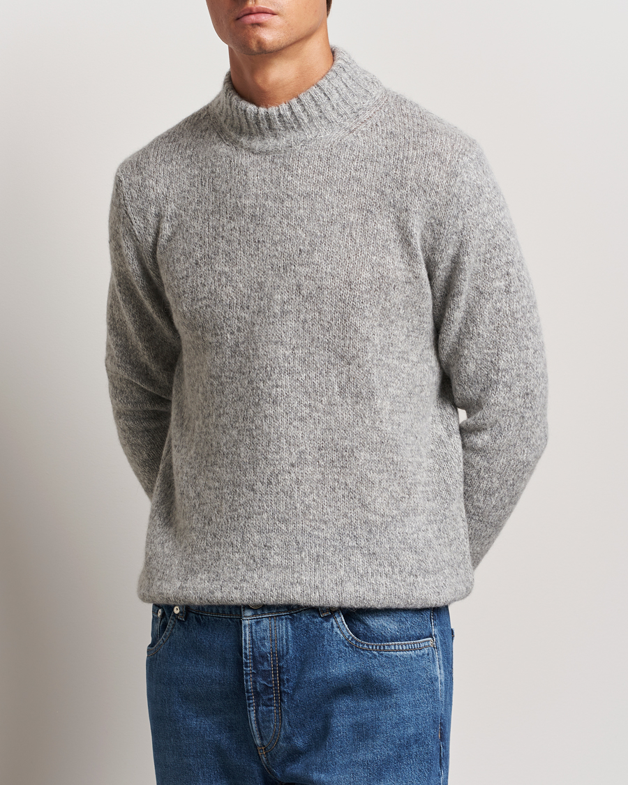 Homme | Vêtements | Lardini | Wool/Alpaca Knitted Sweater Grey