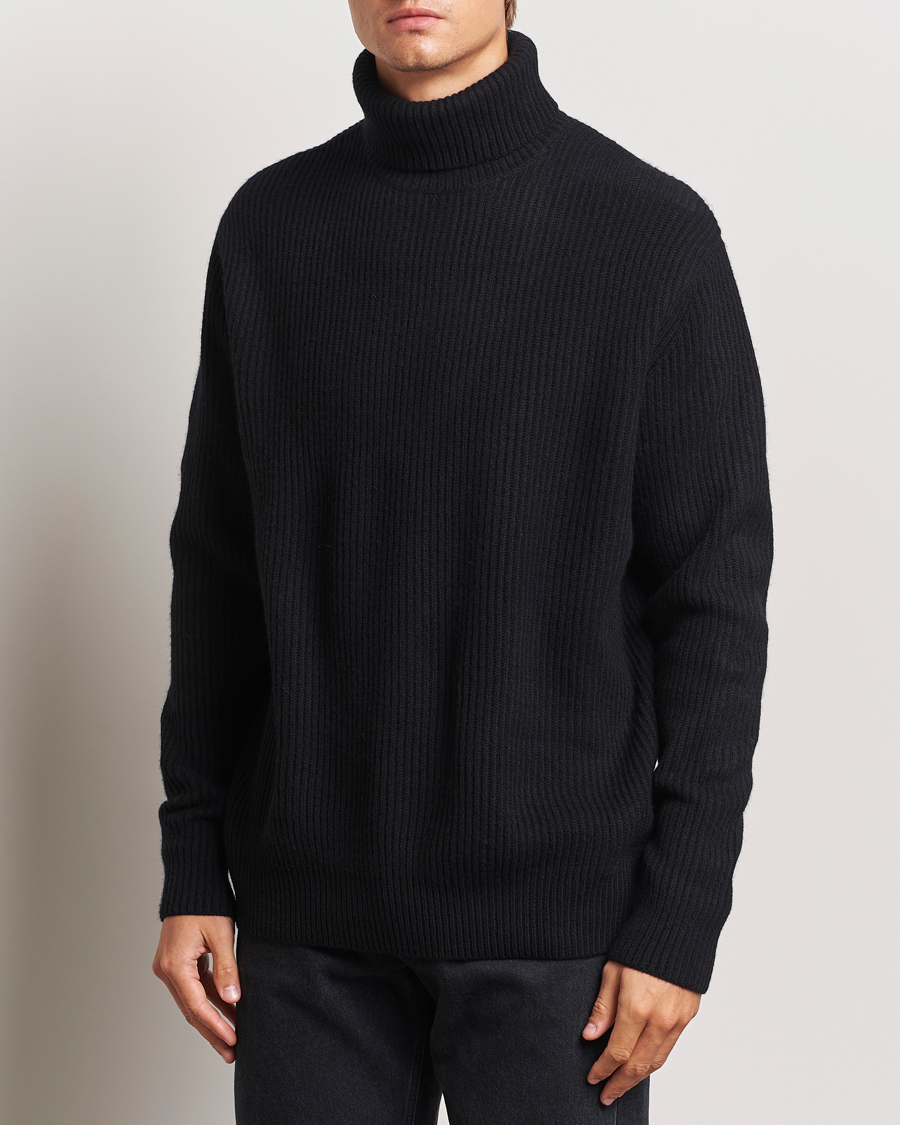 Homme |  | LES DEUX | Eddie Wool Rib Rollneck Black