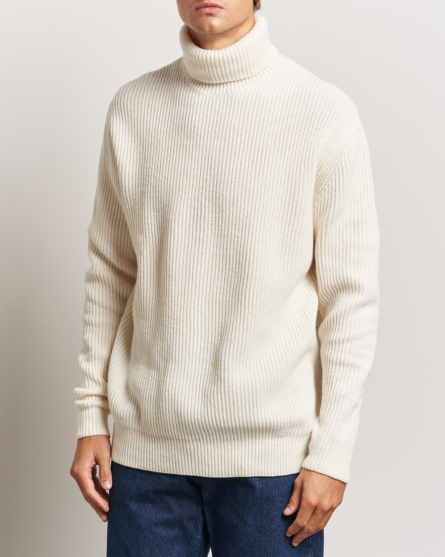 Homme |  | LES DEUX | Eddie Wool Rib Rollneck Ivory