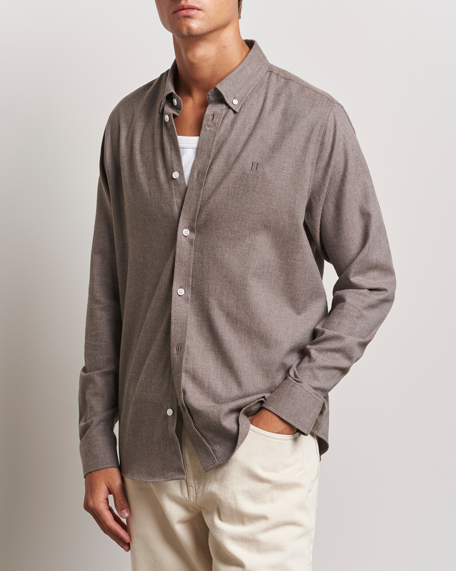 Homme |  | LES DEUX | Dessert Reg Shirt Mountain Grey Melange