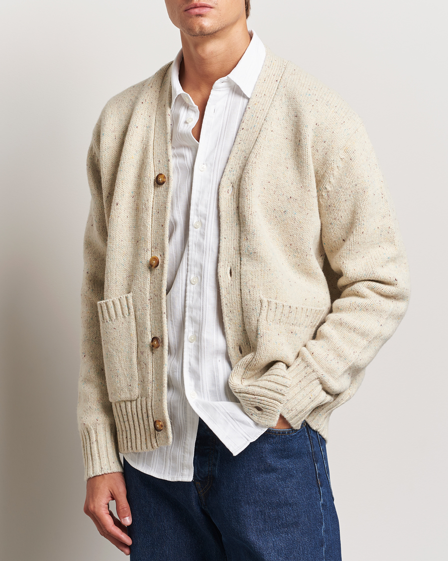 Homme |  | LES DEUX | Gary Fleck Wool Cardigan Light Sand